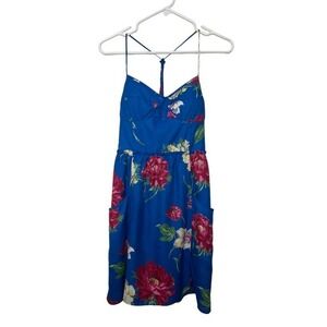 American Eagle Blue Floral Mini Dress Medium